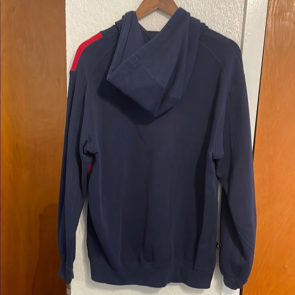 Men's Navy Hoodie with Red & Gold Graphic
